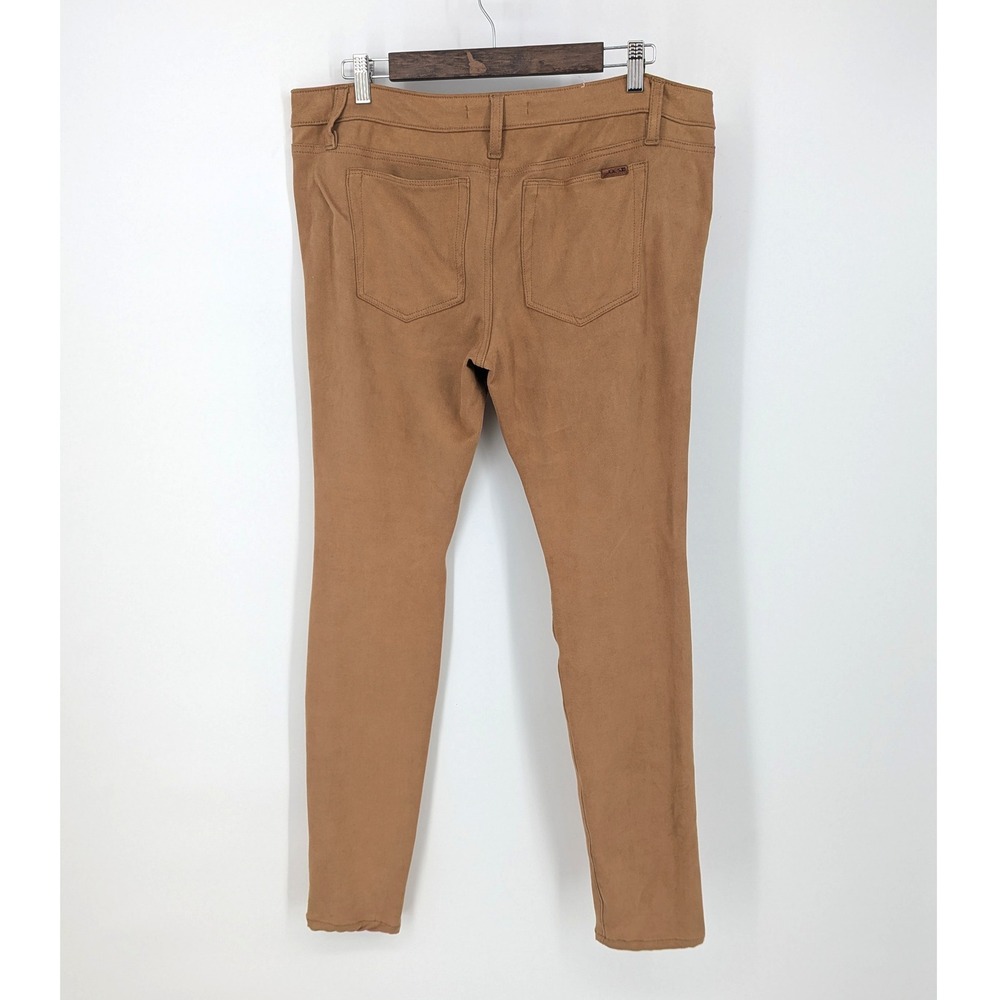 Joe's Jeans Faux Suede The Icon Skinny Mid Rise Womens Size 32 Camel Tan‎ Pants - Picture 3 of 10